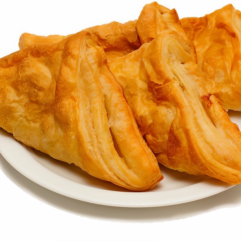 Слойки с яйцом и луком