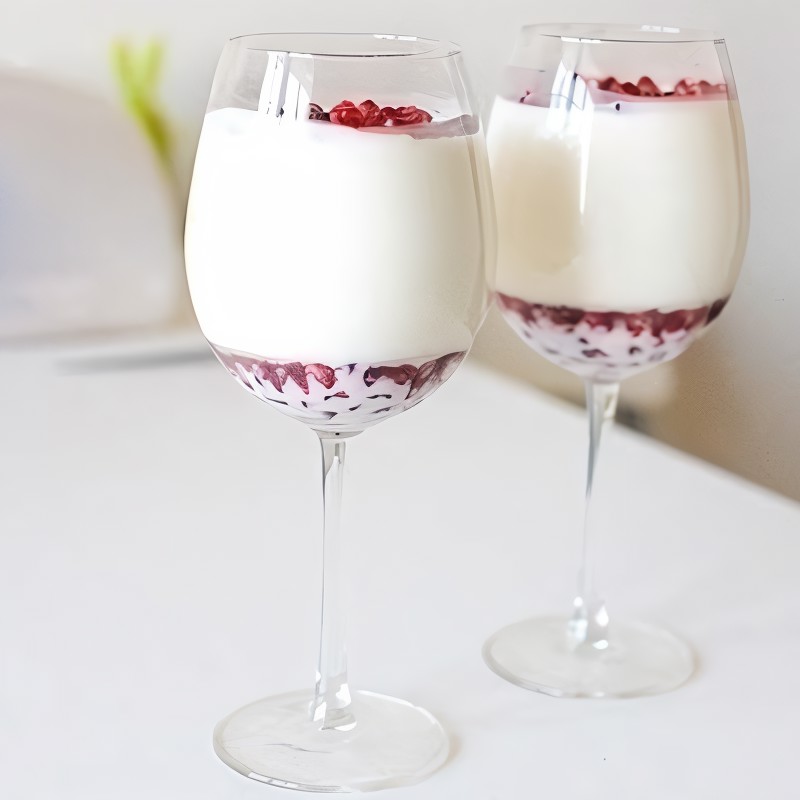 Сметанное желе с гранатом