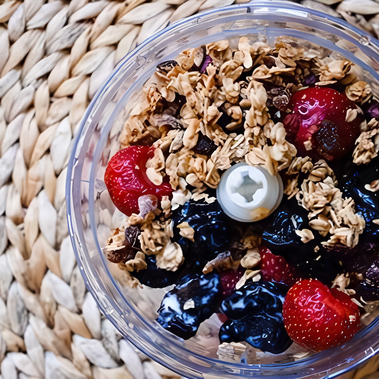 Смузи ягодный с мюсли