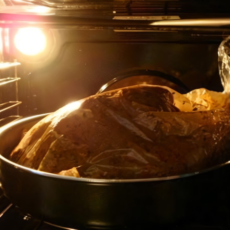 Сочный цыпленок табака в рукаве