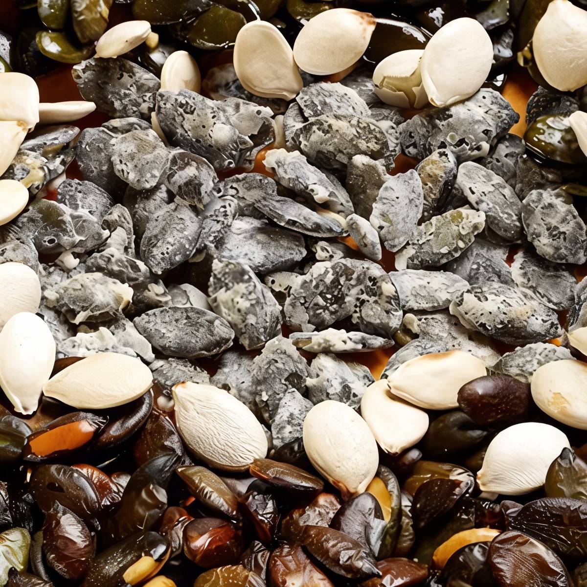 Соленые жареные тыквенные семечки с тимьяном