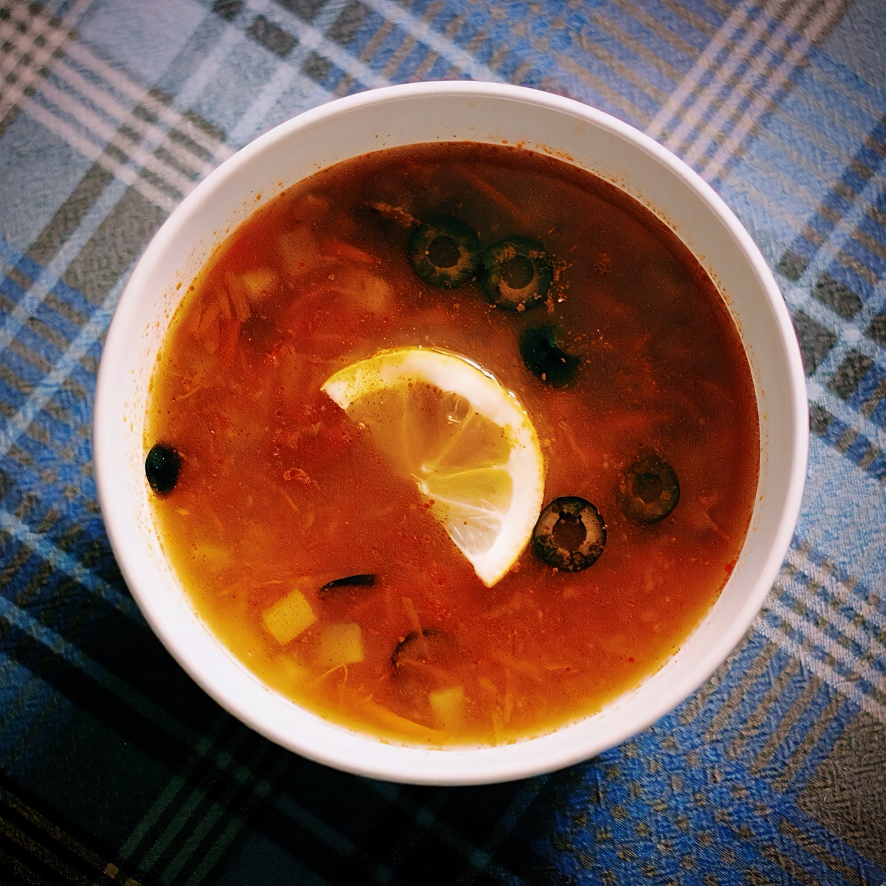 Солянка с опятами