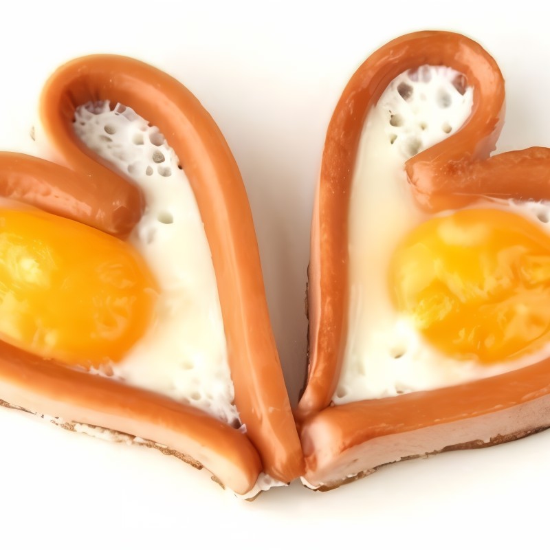 Сосиски с яйцами