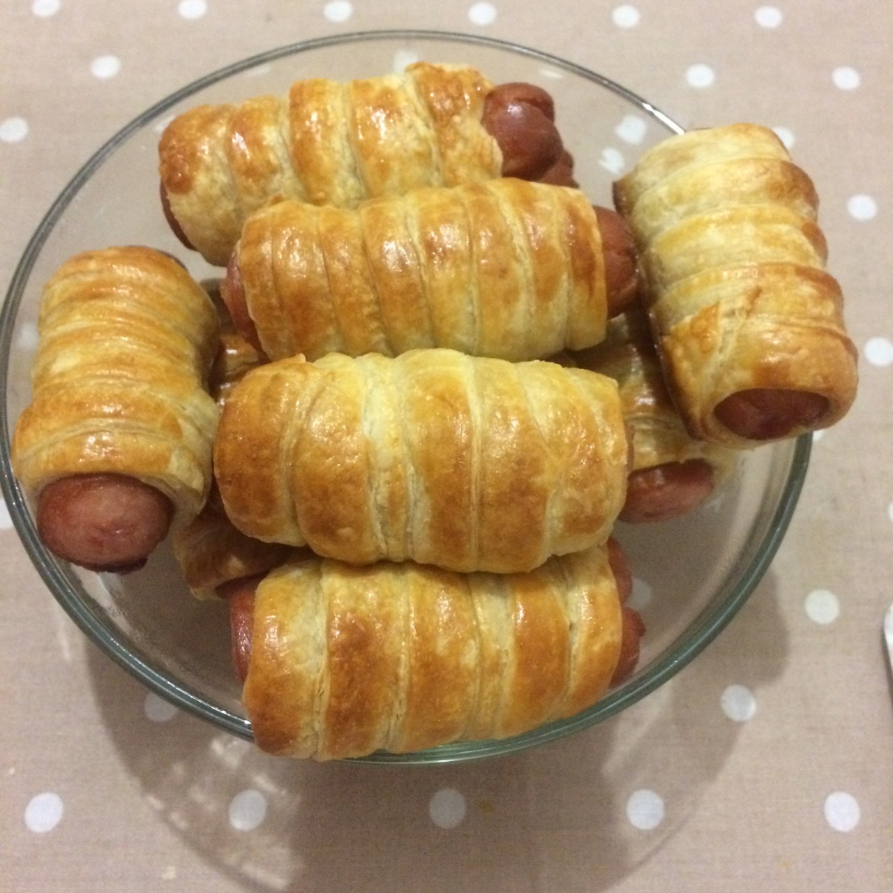 Сосисочные спиральки