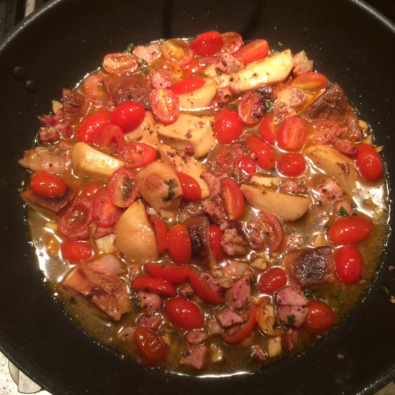 Спагетти боскайола с трюфельной сальсой