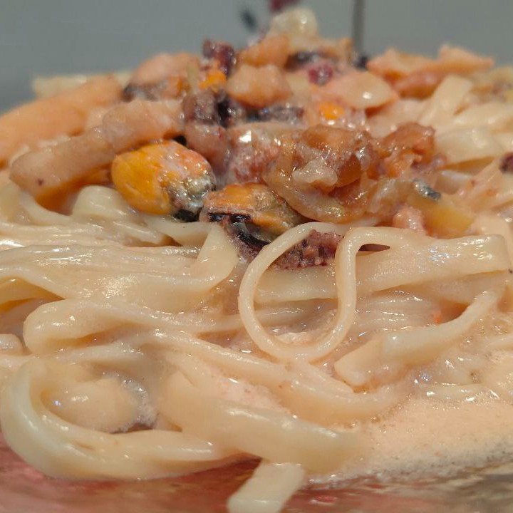 Спагетти с морепродуктами