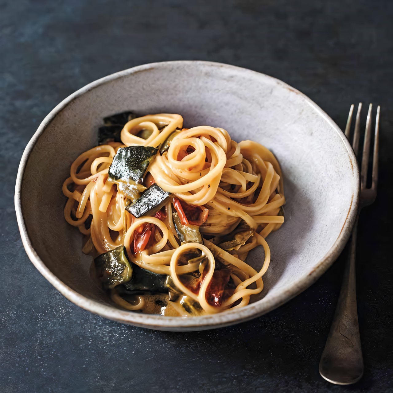 Спагетти с перечным рагу