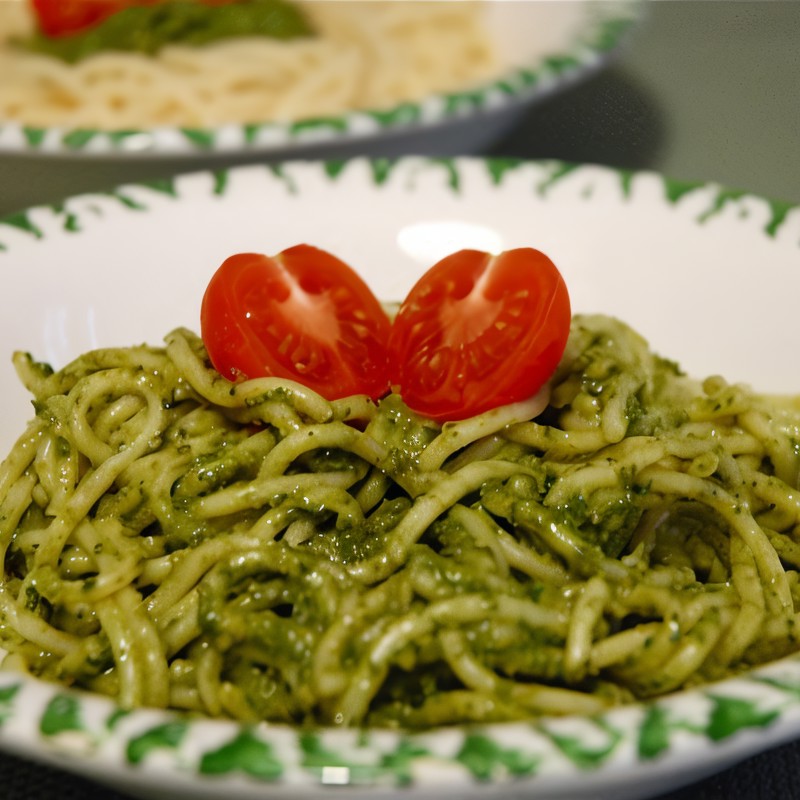 Спагетти с песто