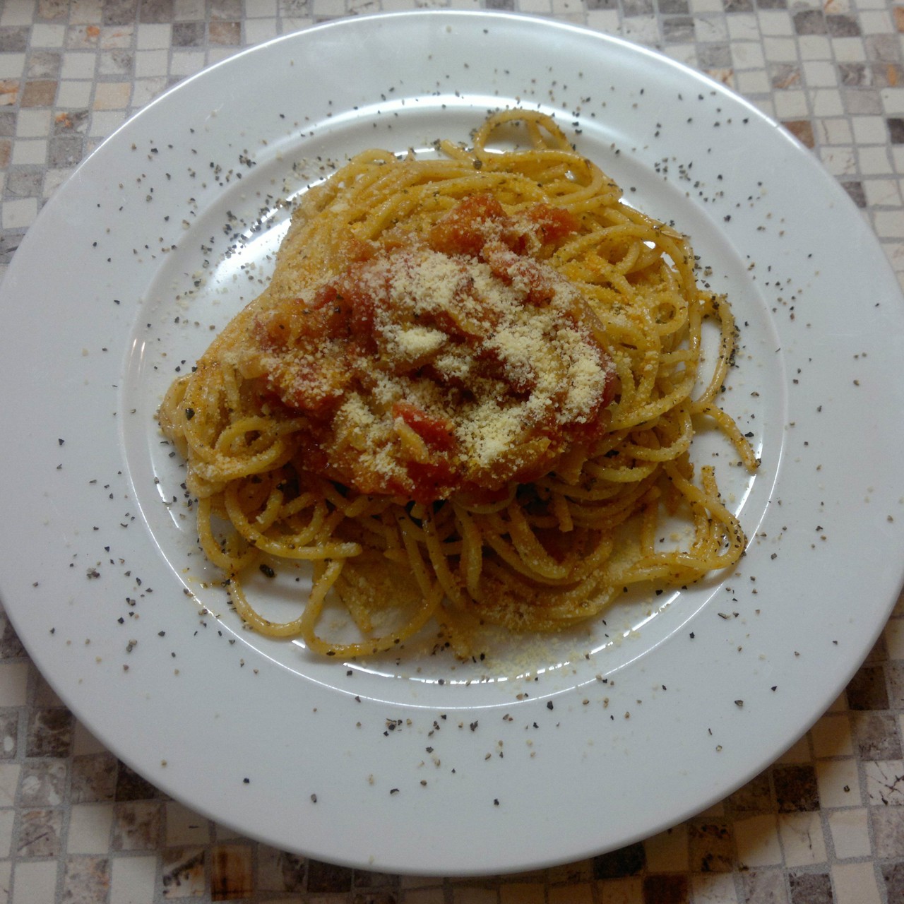 Спагетти с водкой