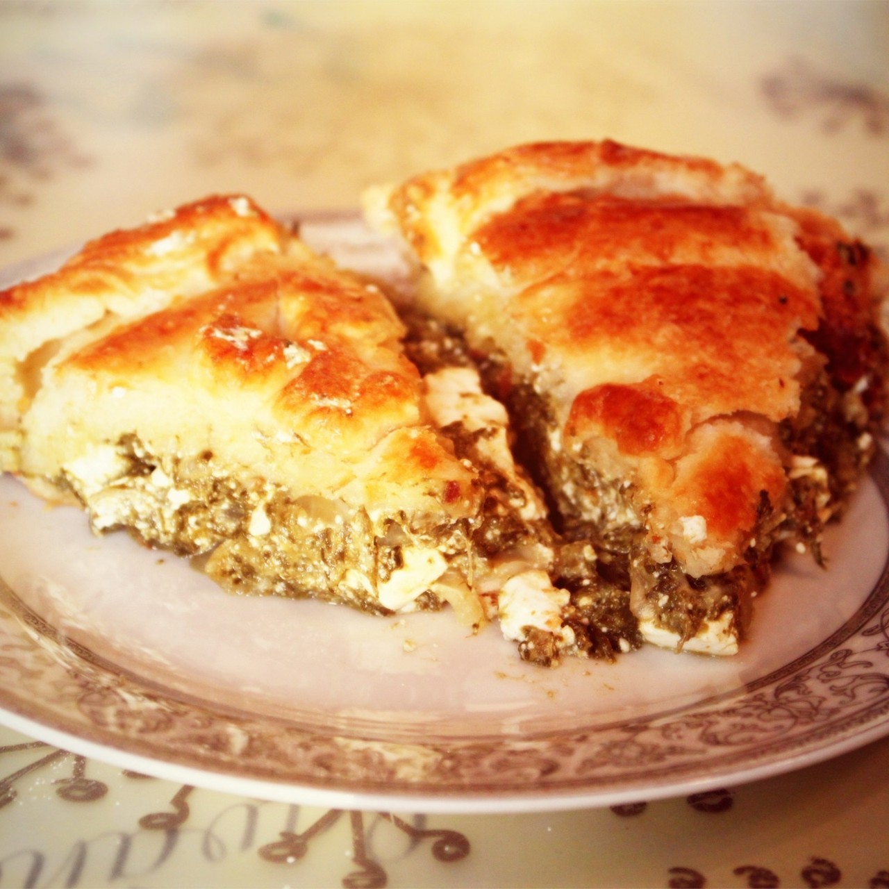 Спанакопитта или пирог со шпинатом