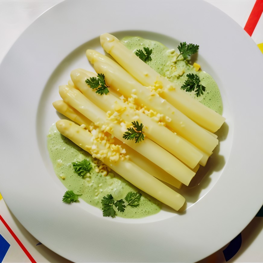 Спаржа с петрушкой и анчоусами