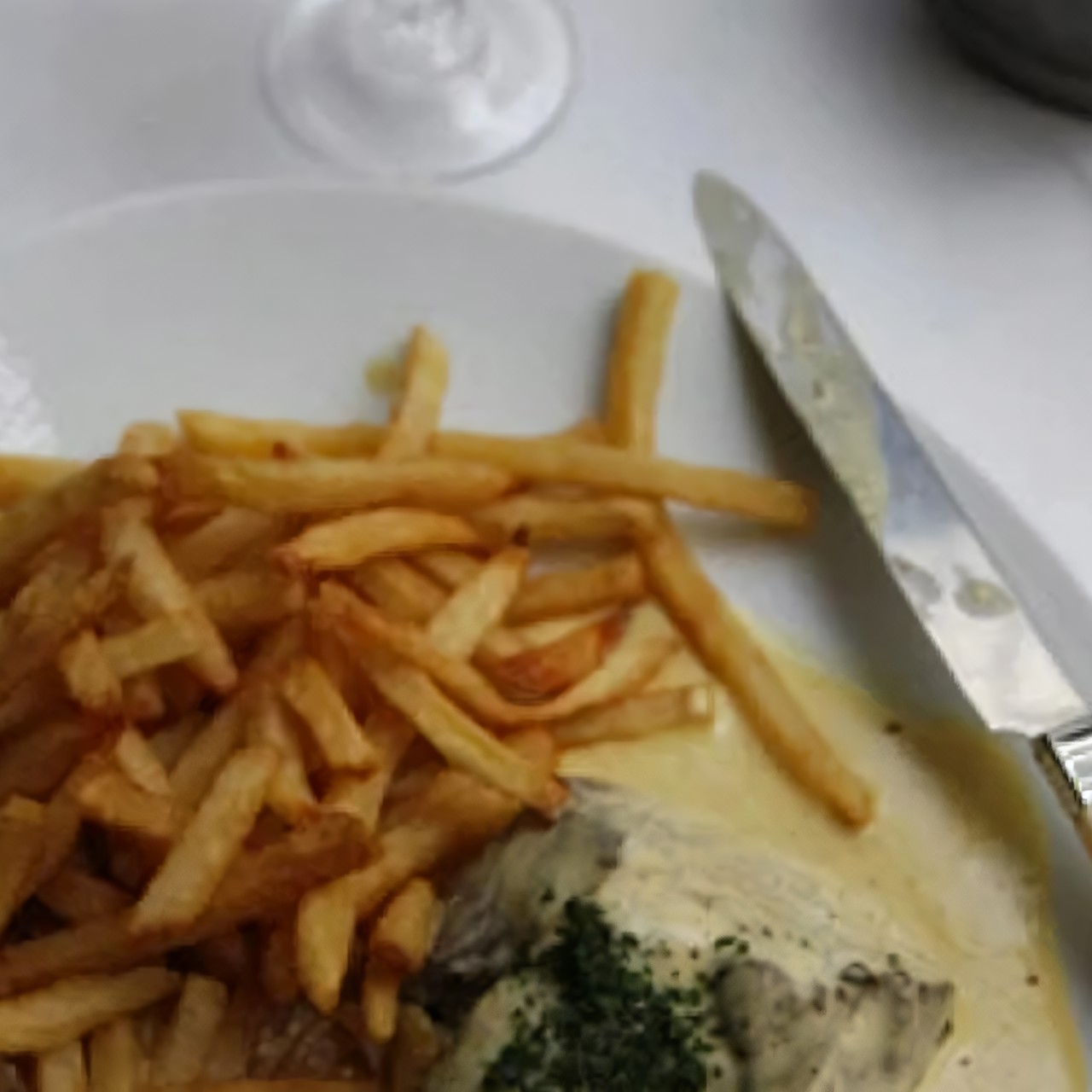 Стейк с горчичным соусом