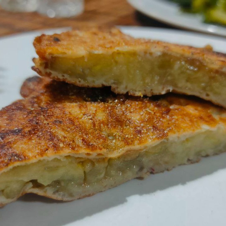 Стейк из баклажан в панировке