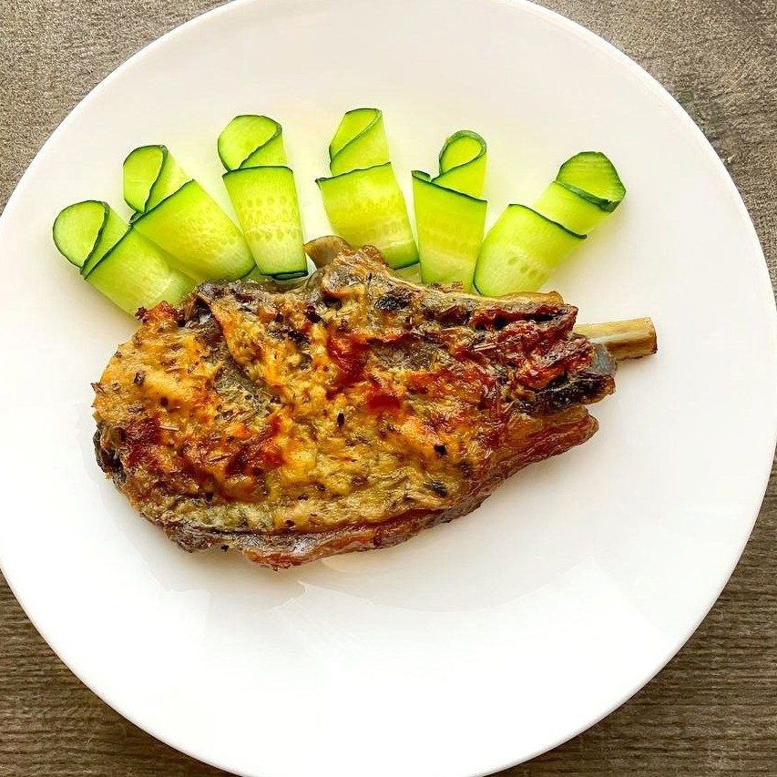 Стейк с греческим йогуртом