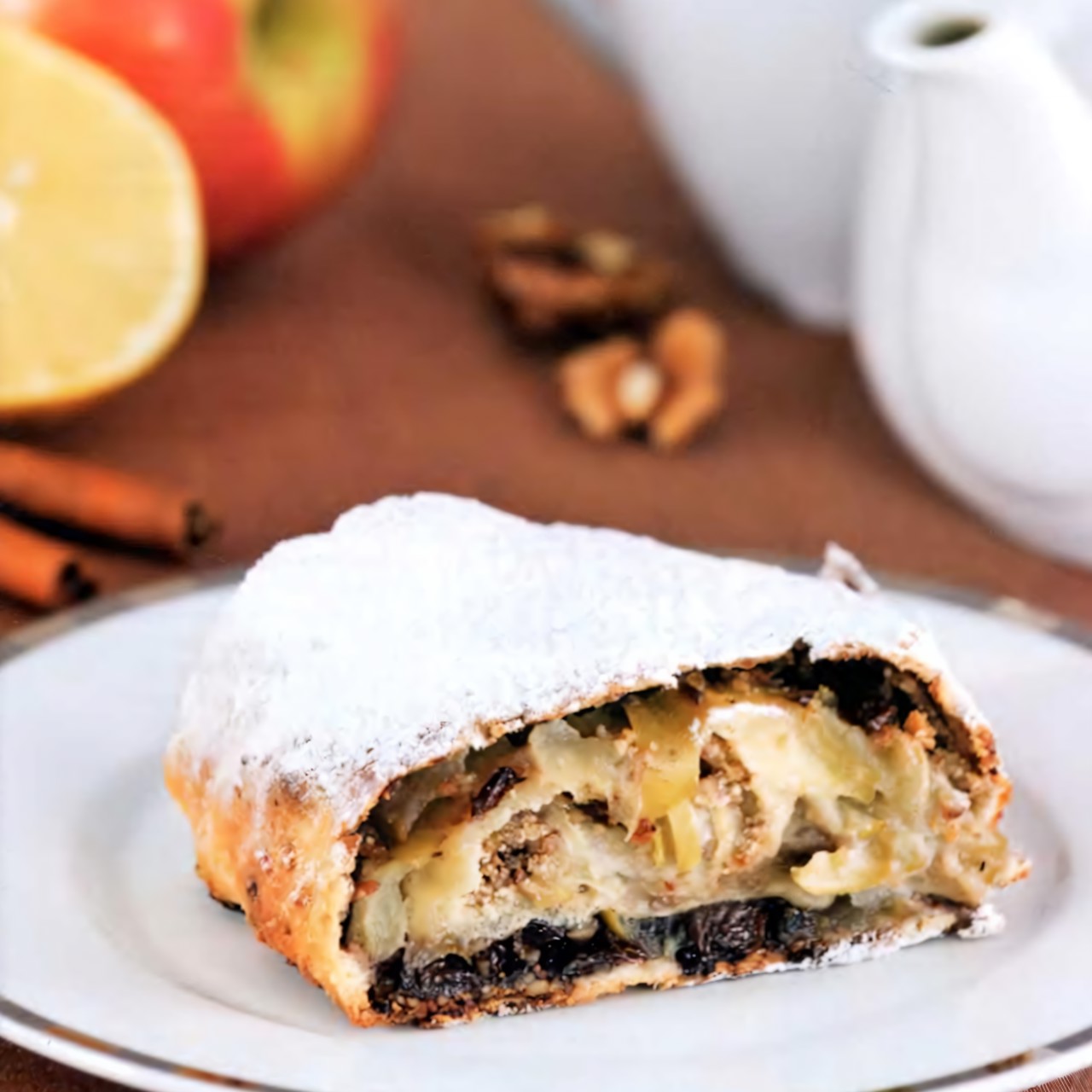 Штрудель с яблоками