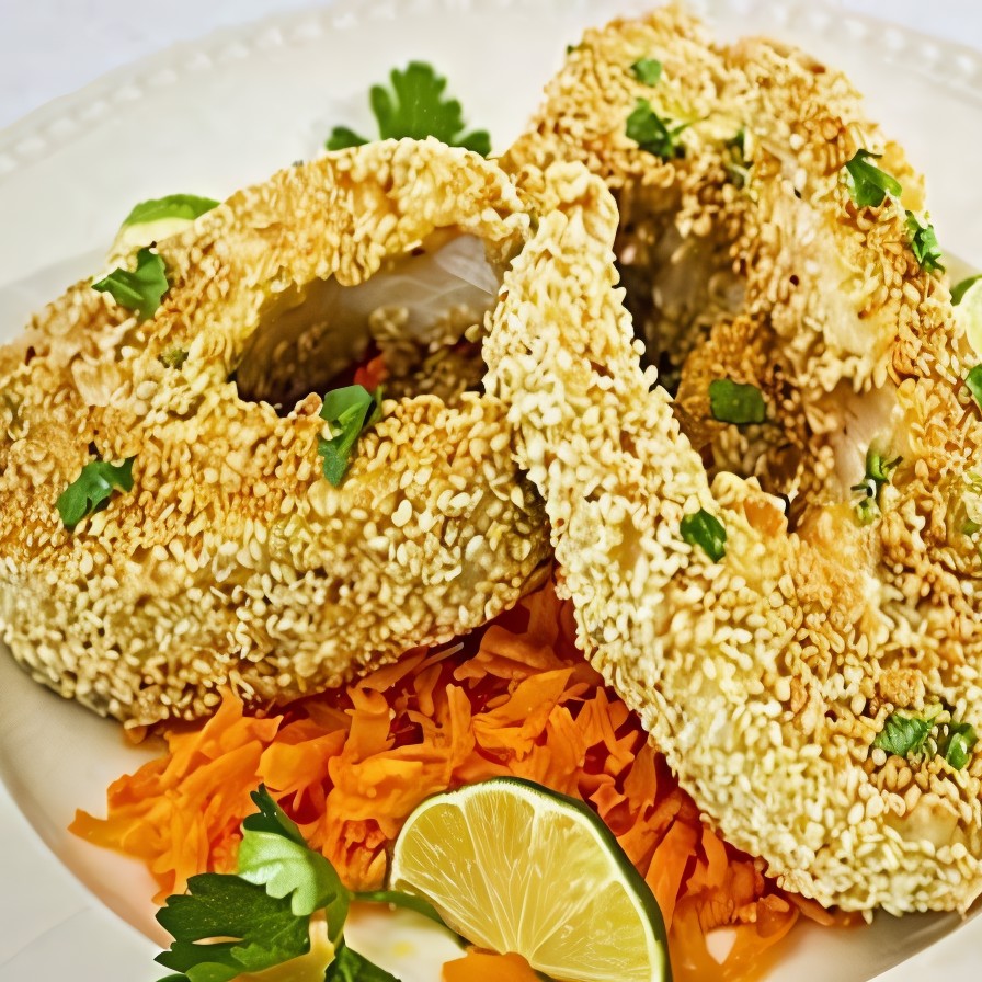 Судак в кунжуте