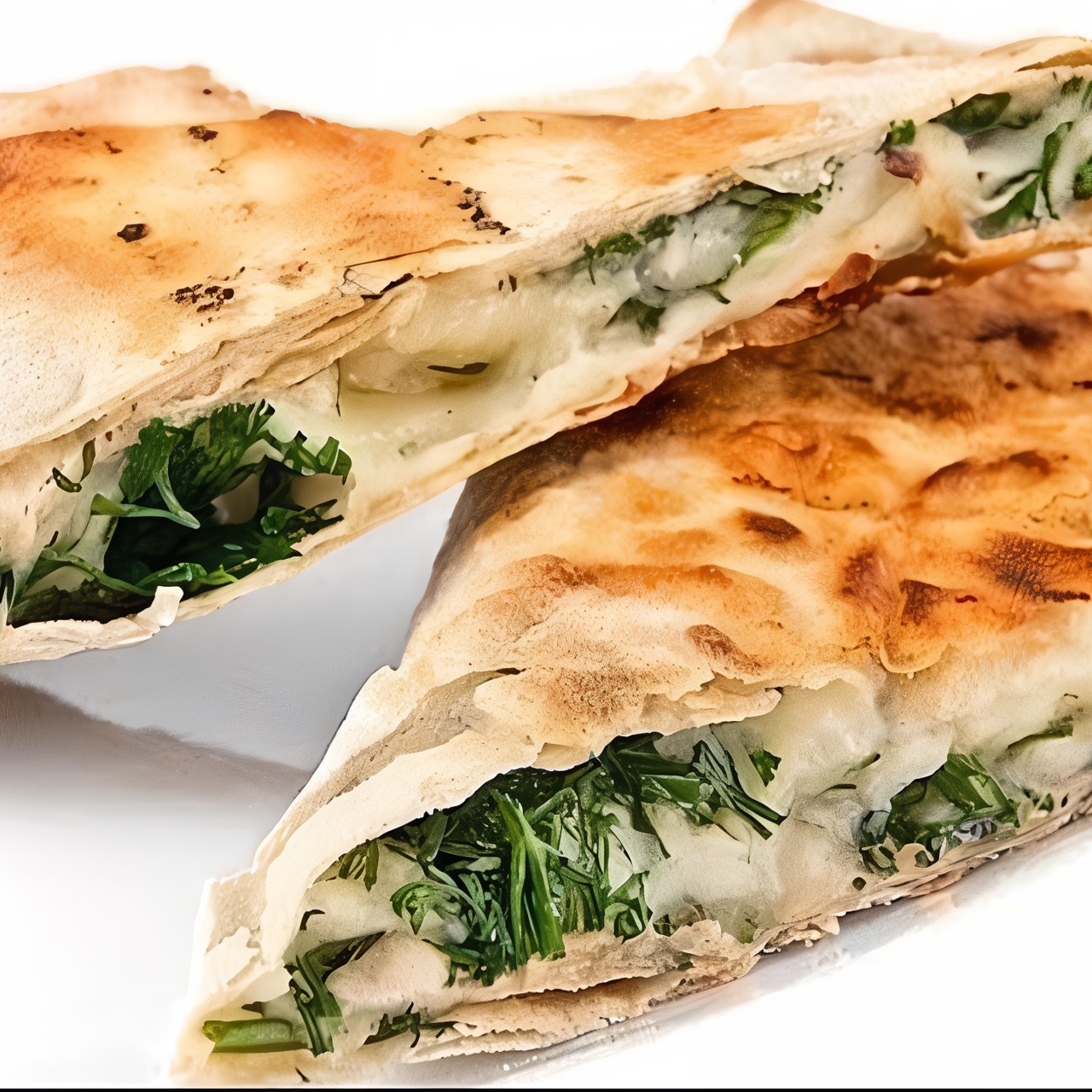 Сулугуни в лаваше на сковороде