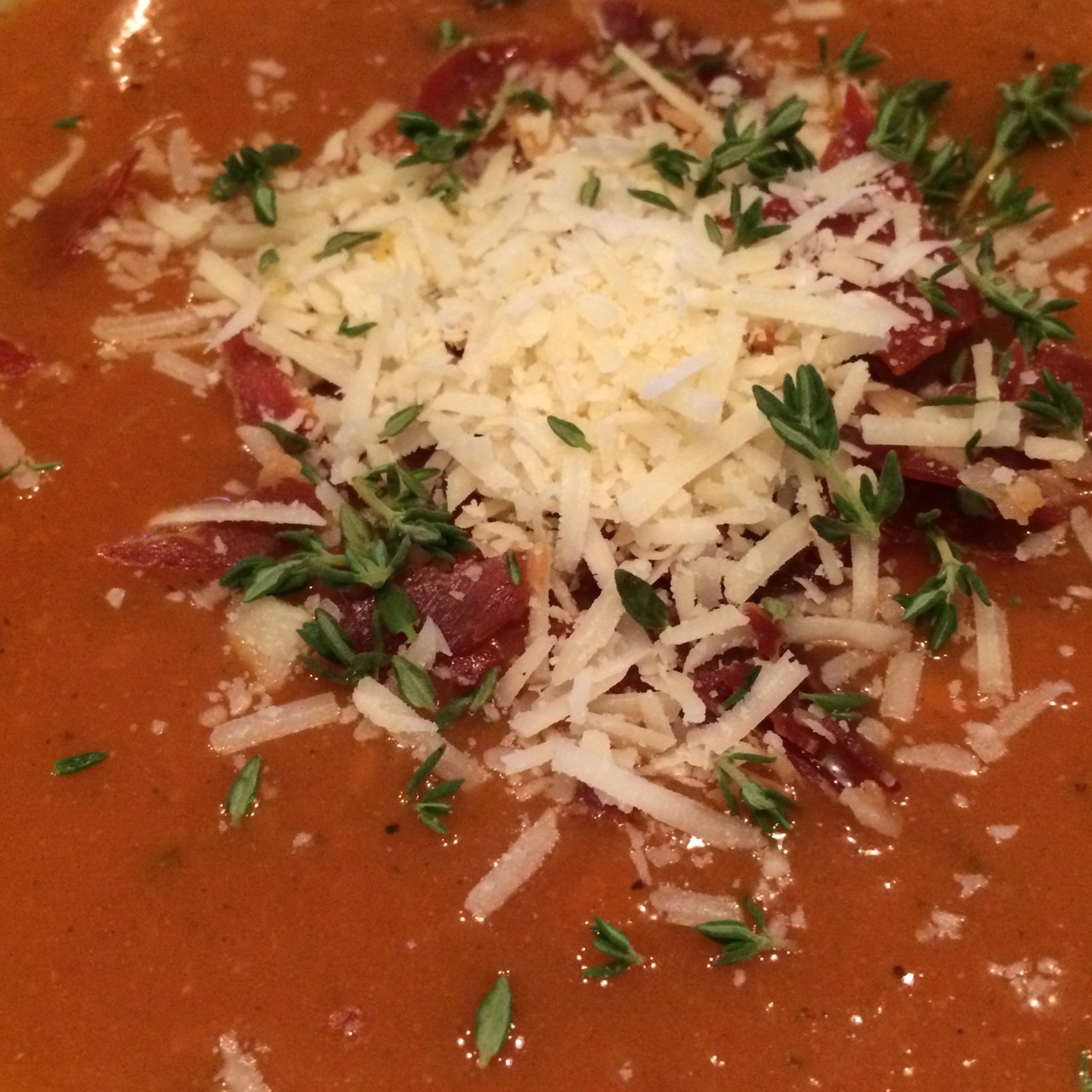 Суп из запеченных овощей с нутом