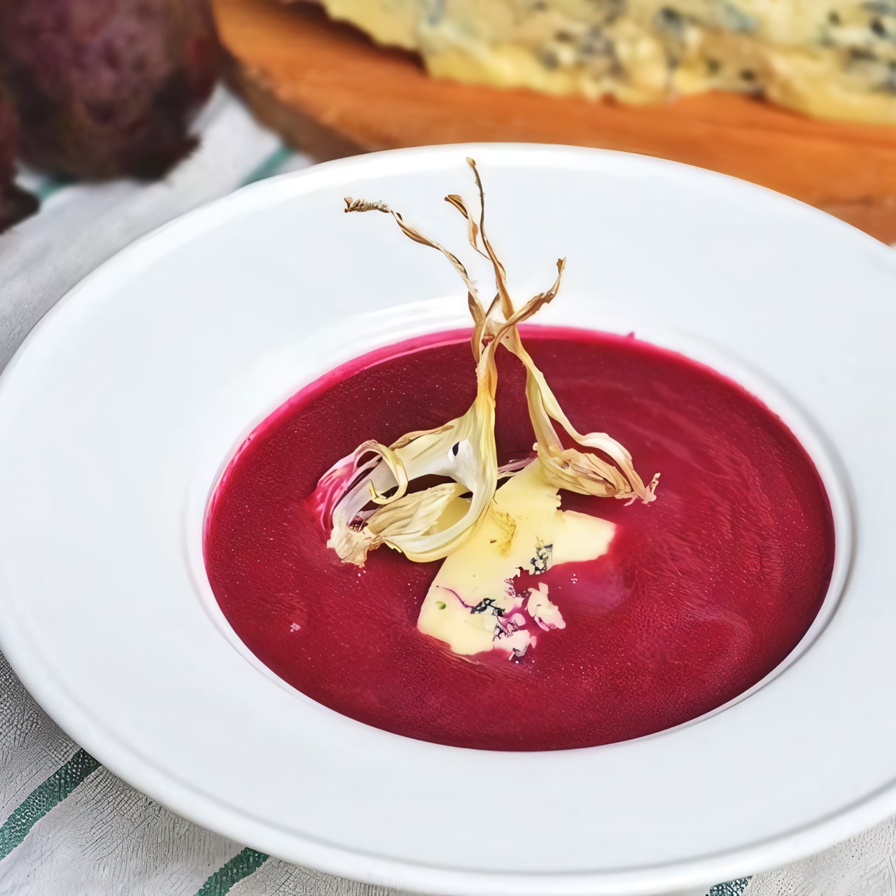 Суп-пюре из печеной свёклы