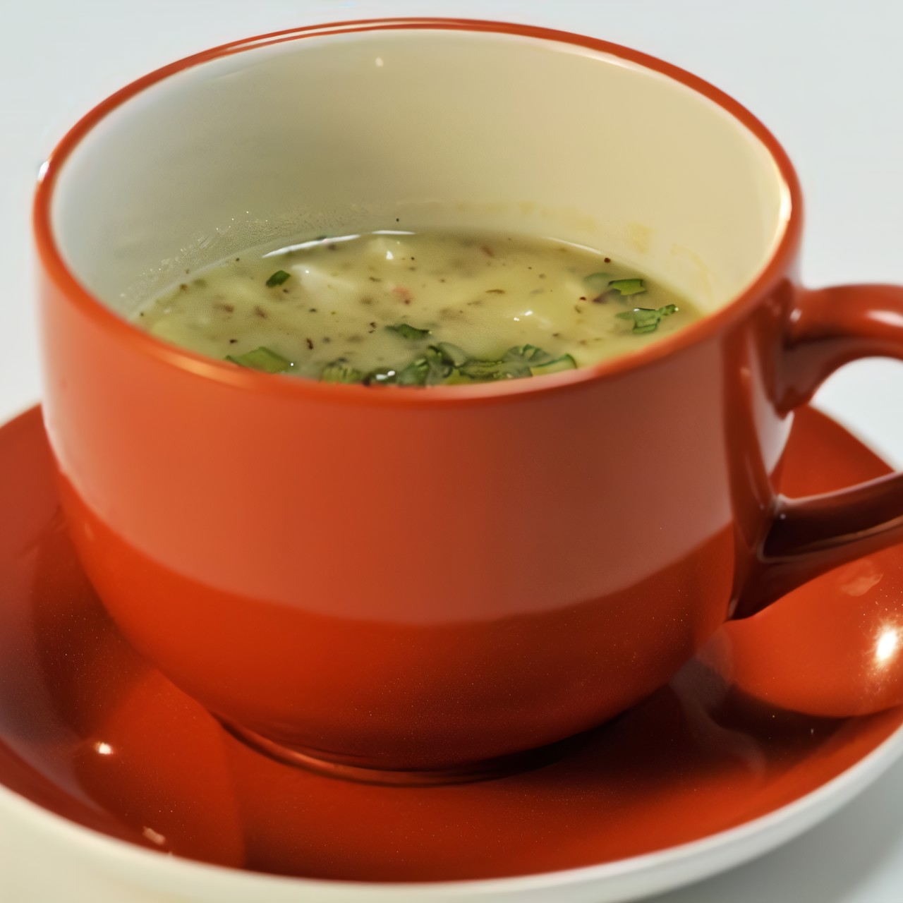 Суп-пюре со свиными ушками