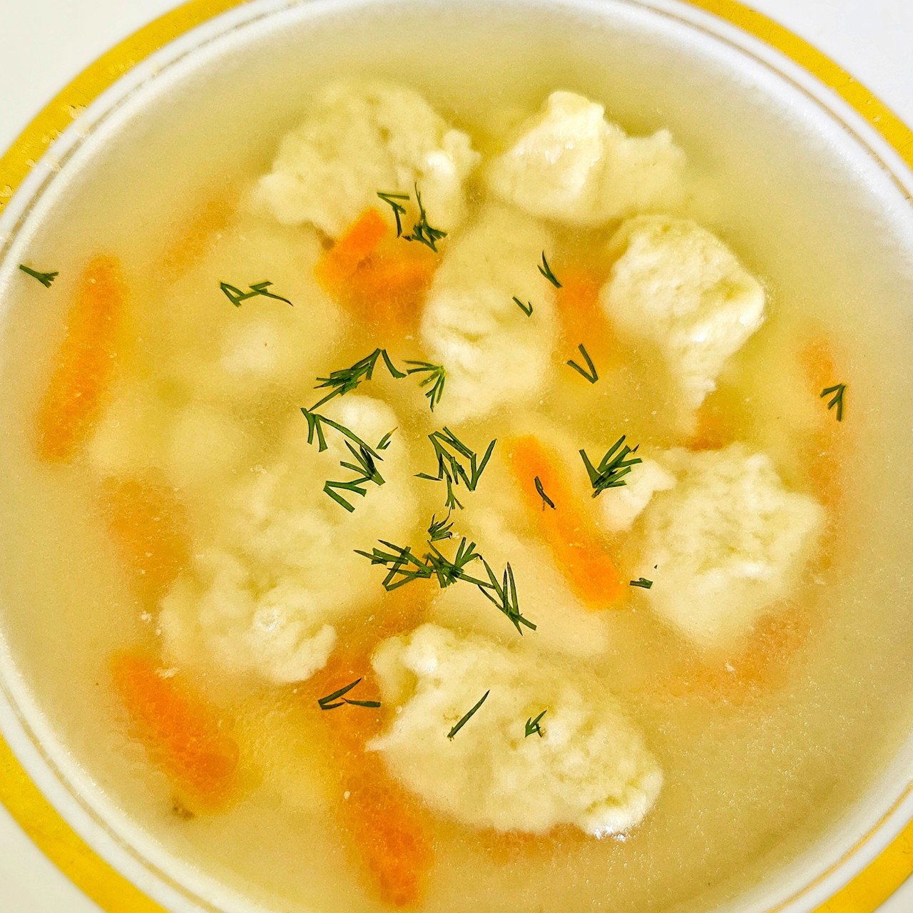 Суп с галушками