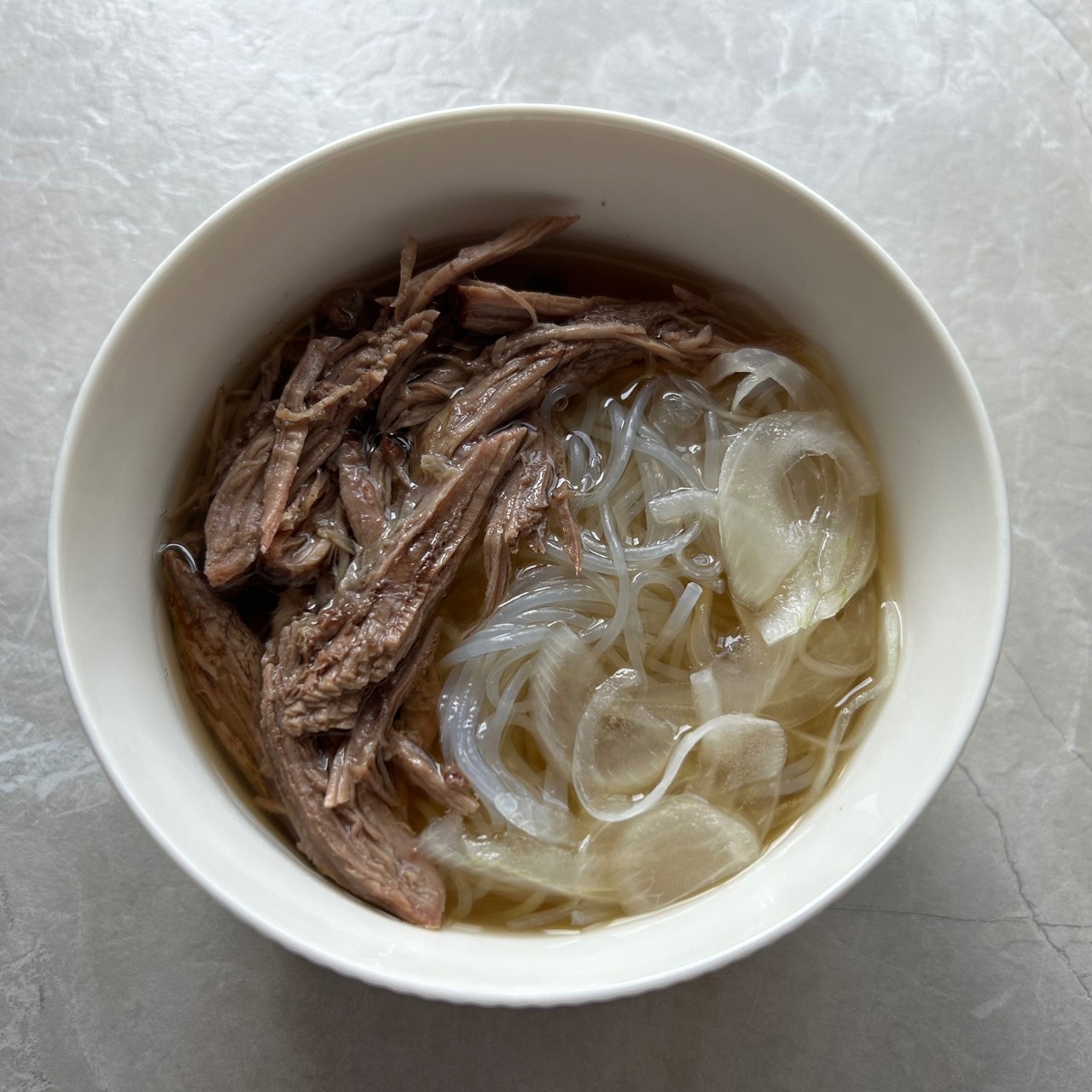 Суп с говядиной и фунчозой