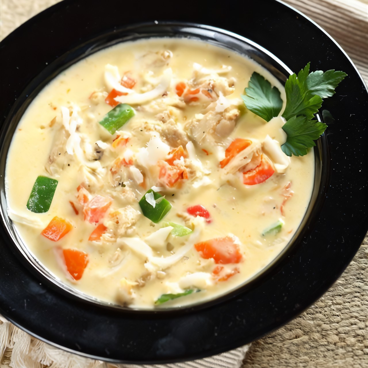 Суп с грибами и курицей