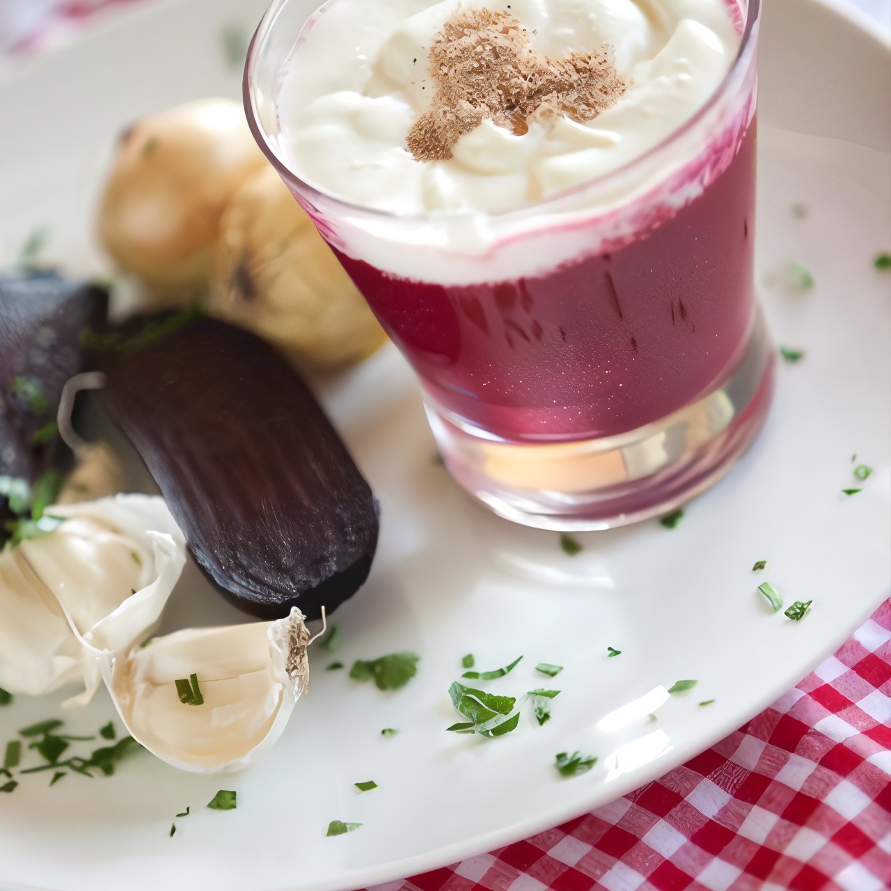 Свекольный капучино