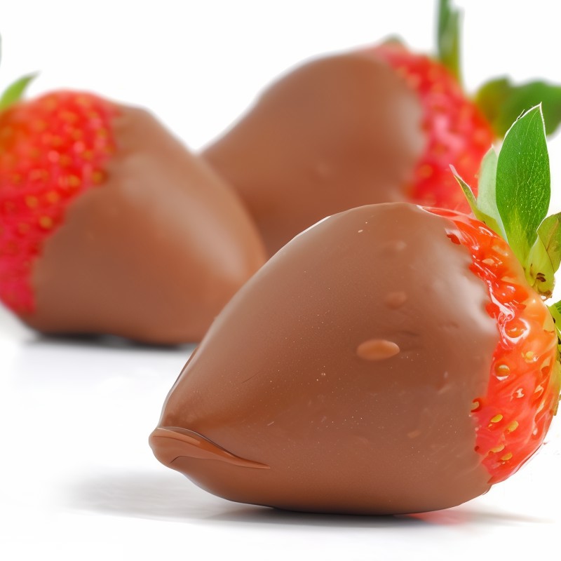 Свежая клубника в молочном шоколаде