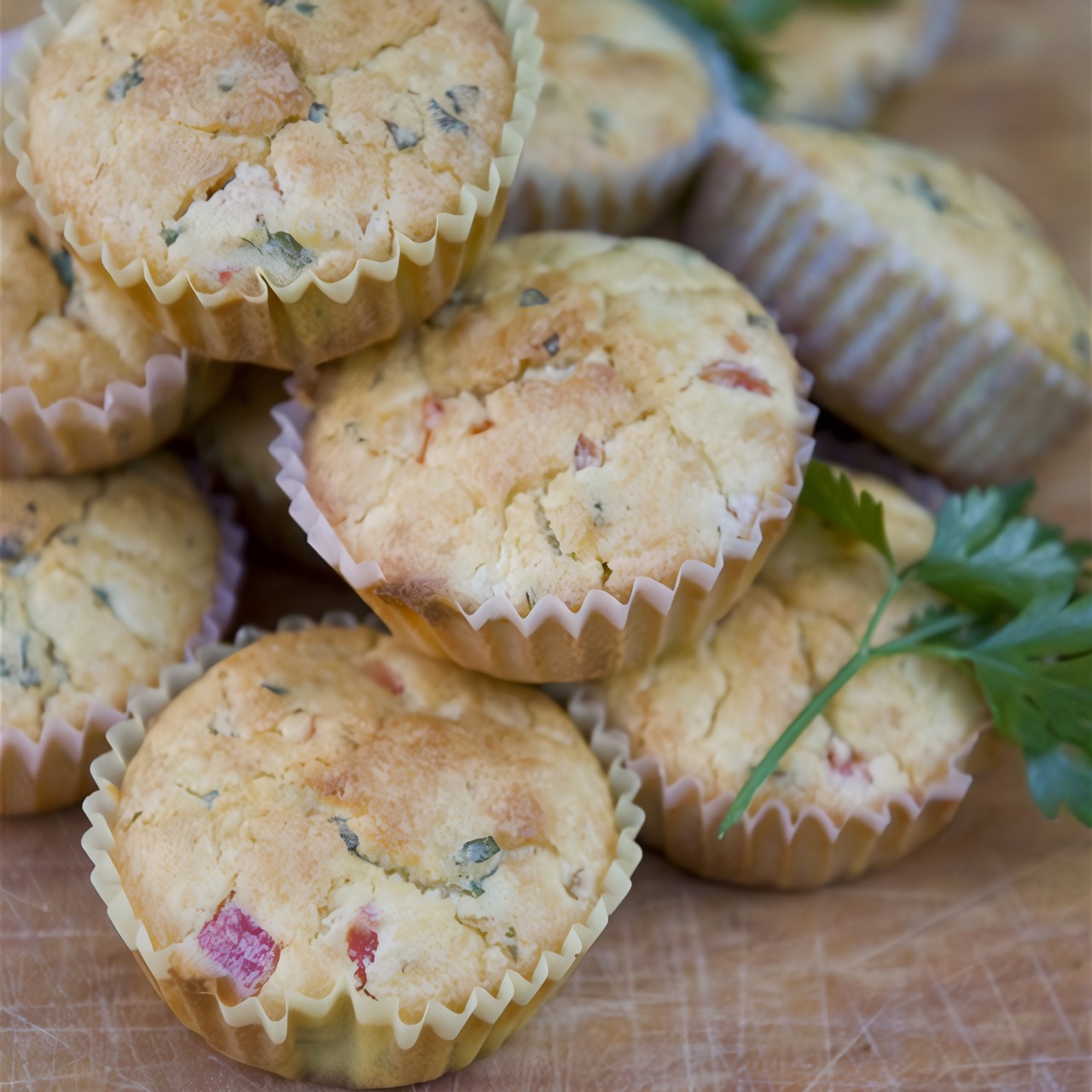 Свежие булочки с травами