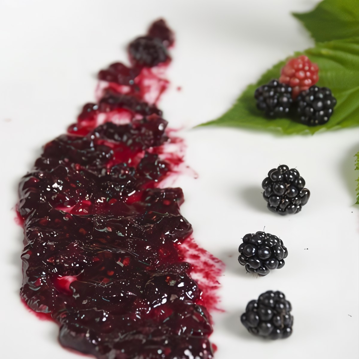 Свежий ежевичный соус с медом