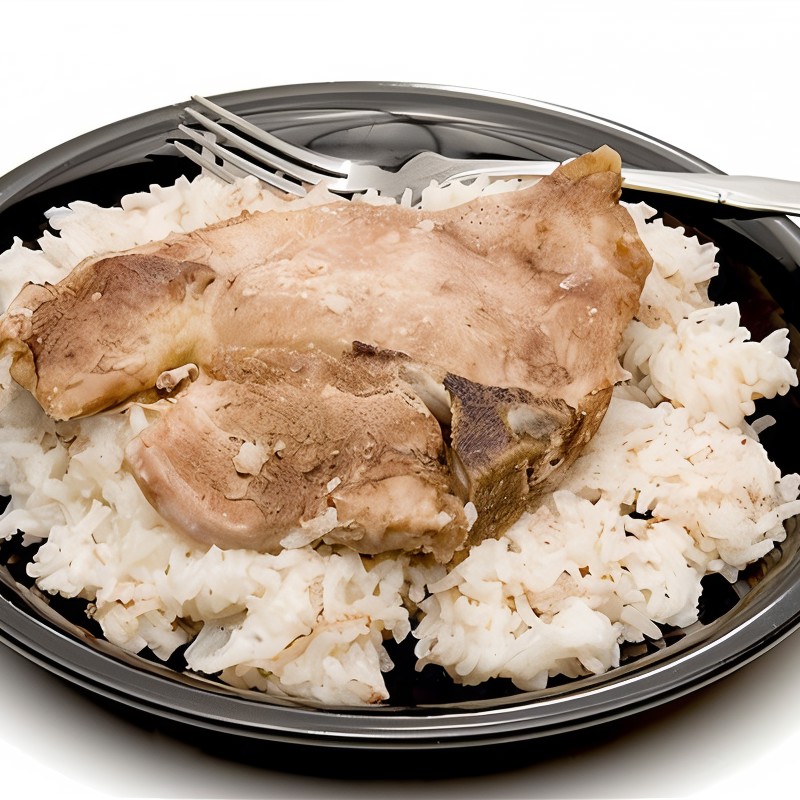 Свиные отбивные с рисом