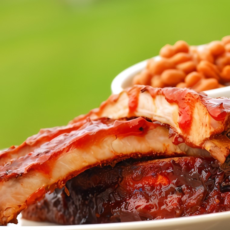 Свиные ребра на гриле по-алясски