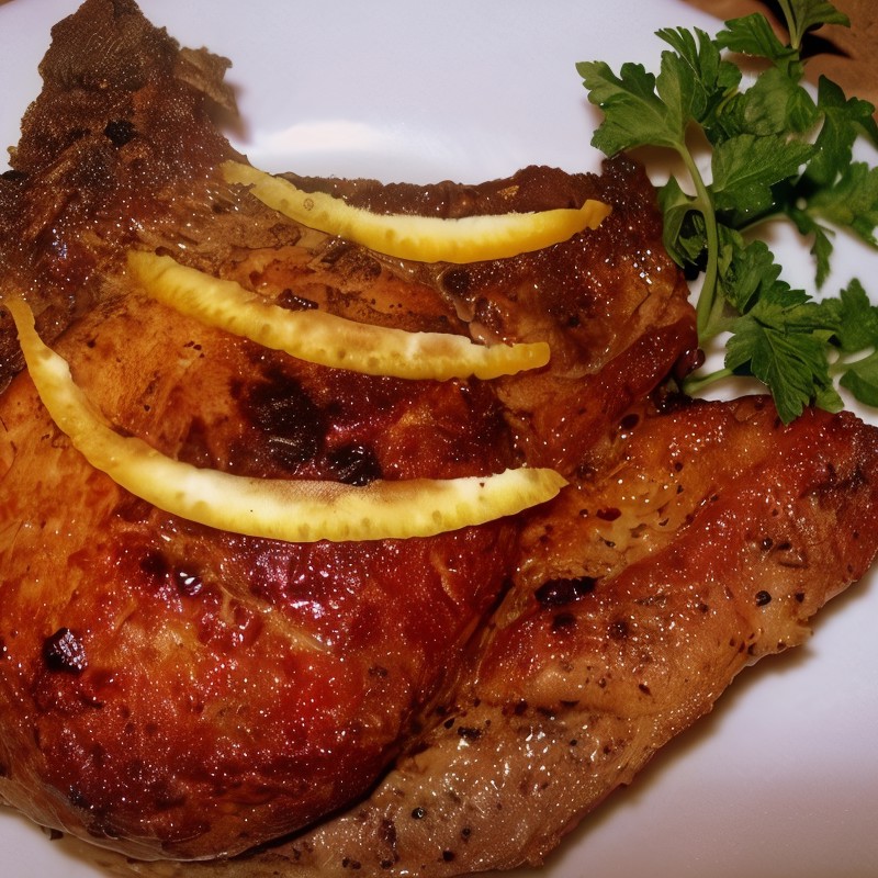 Свинина на кости в ароматном маринаде