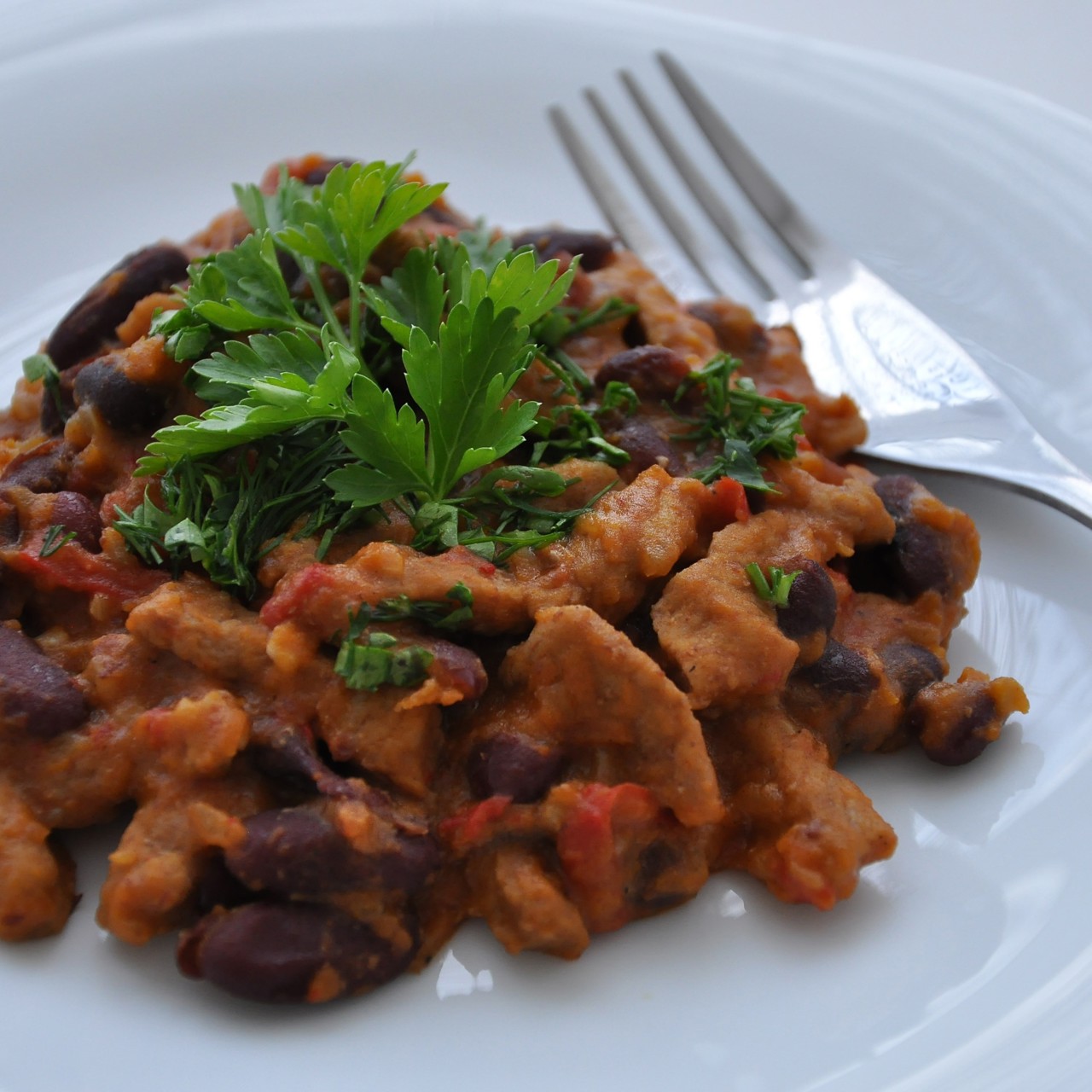 Свинина с фасолью