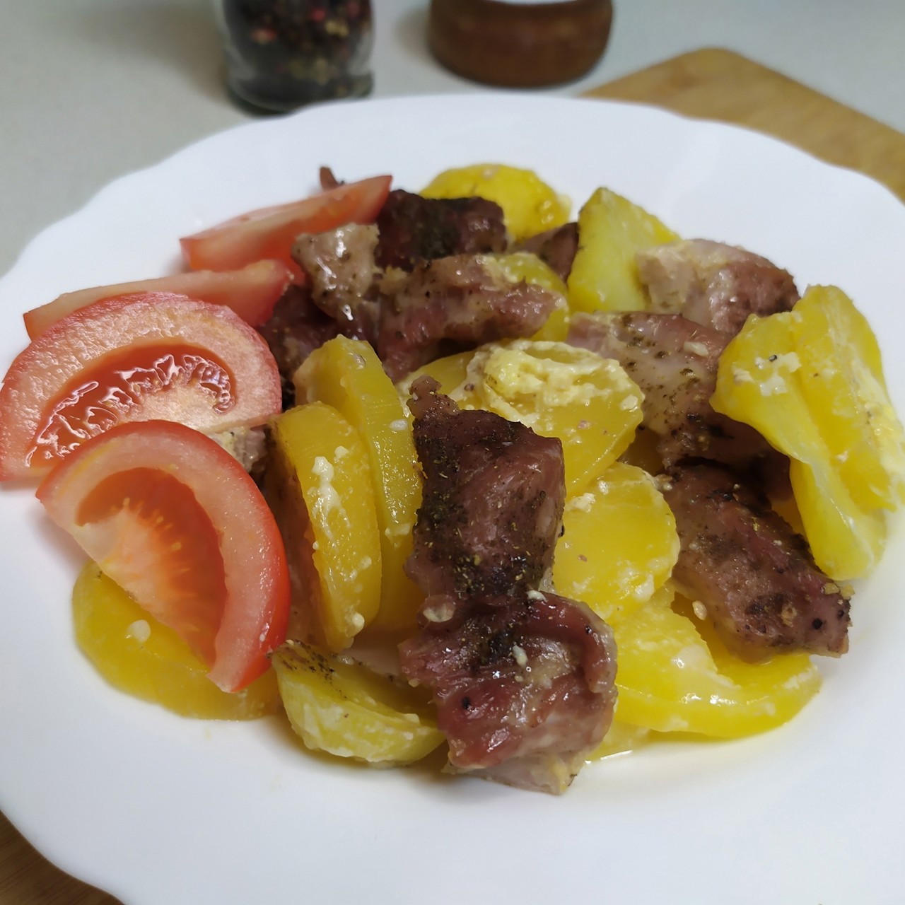 Свинина с картошкой в фольге