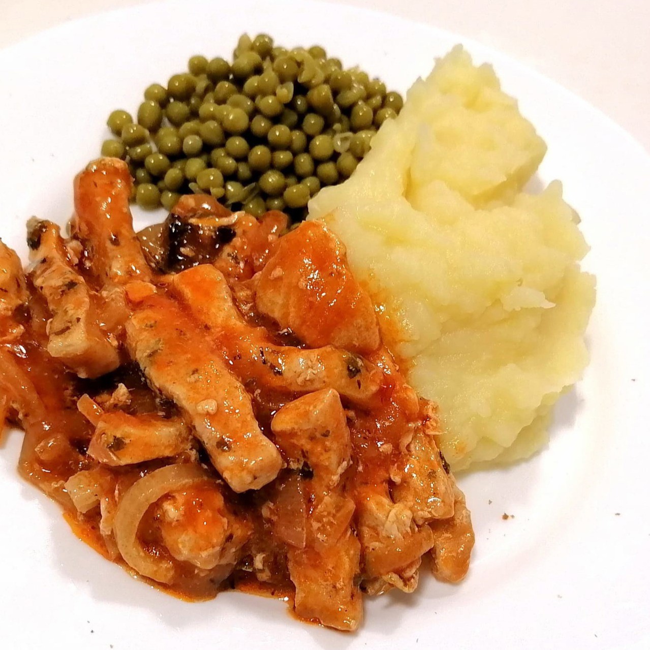 Свинина с пюре