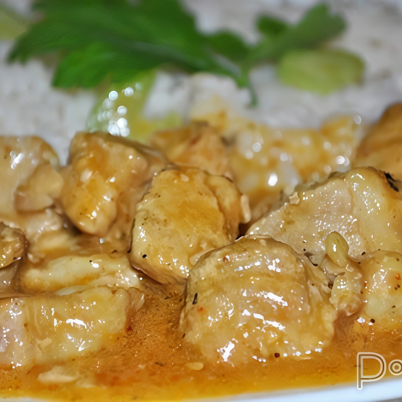 Свинина, тушеная с имбирем и карри