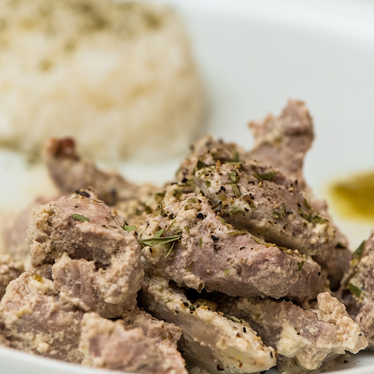 Свинина в чесночном соусе