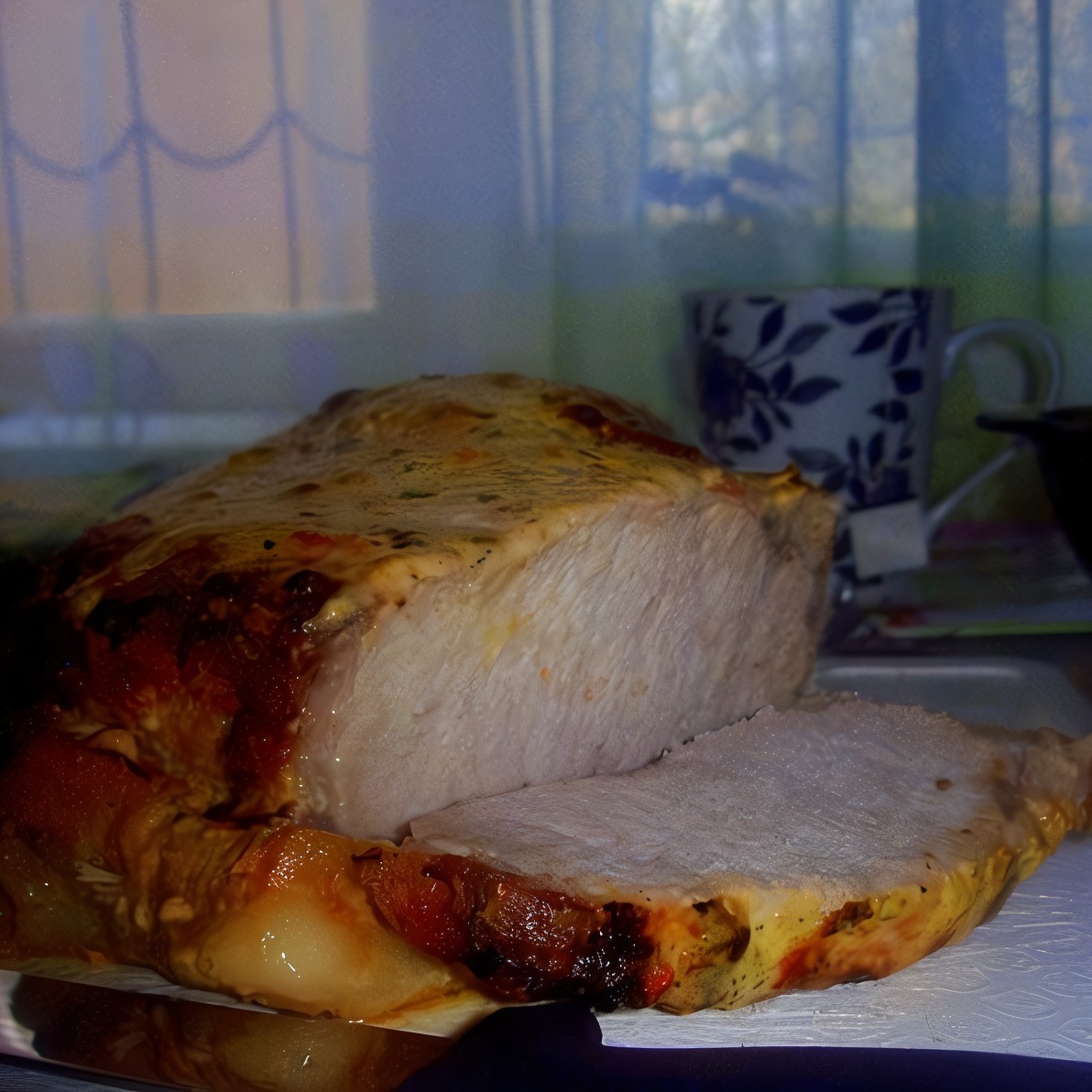 Свинина в горчично-сметаном соусе