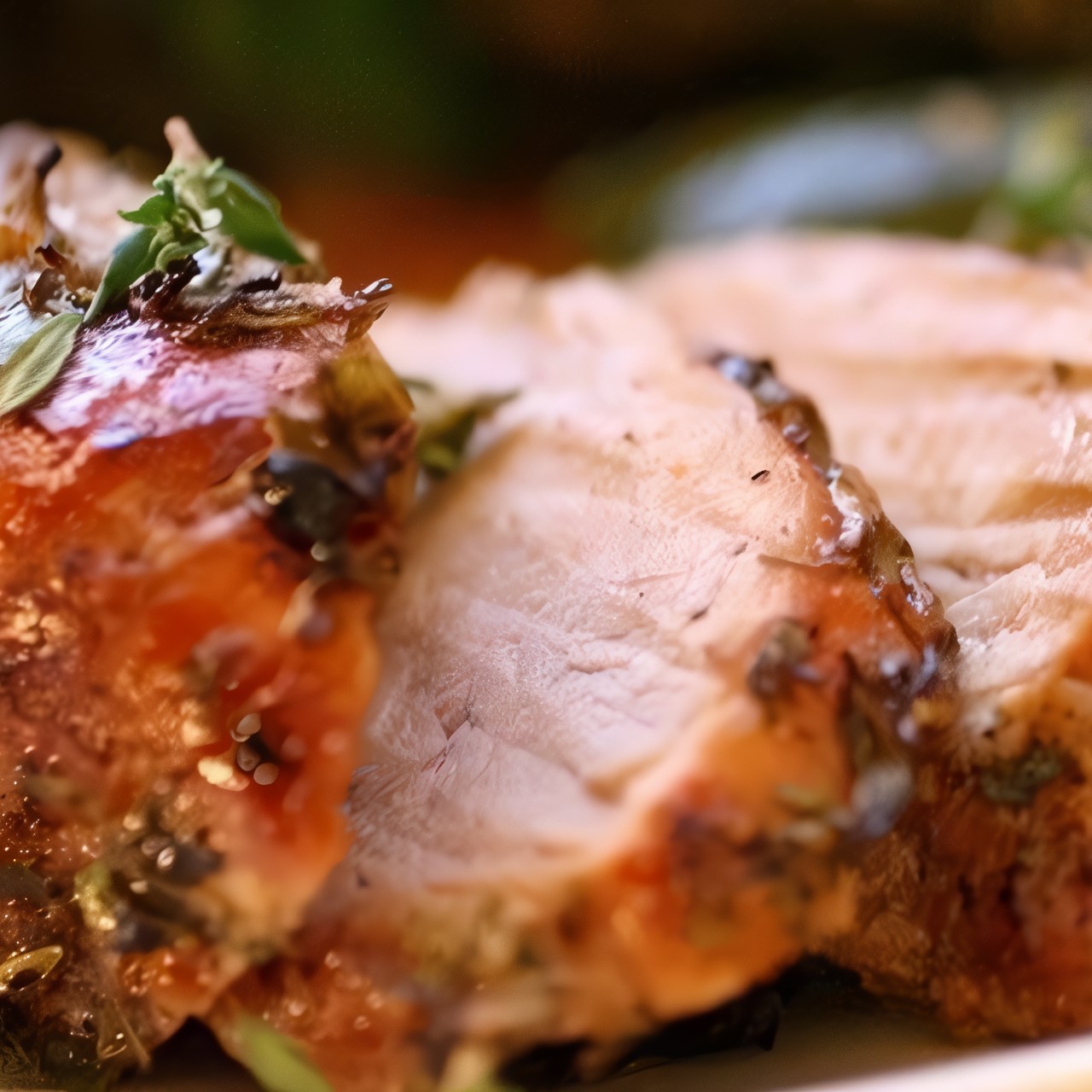 Свинина, запеченная с розмарином