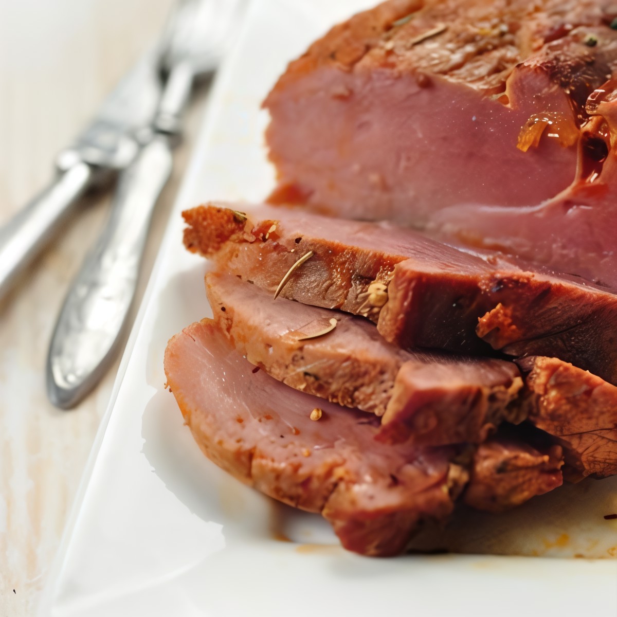 Свиной окорок в медово-апельсиновой глазури