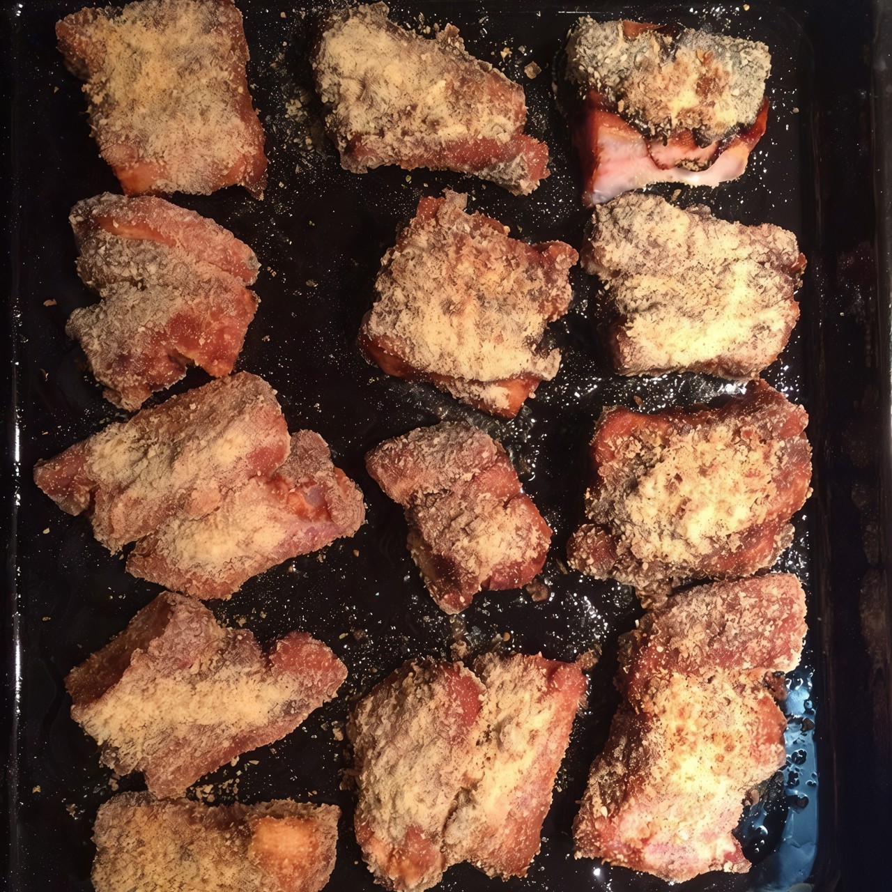 Свиные ребрышки с соусом из сельдерея и петрушки