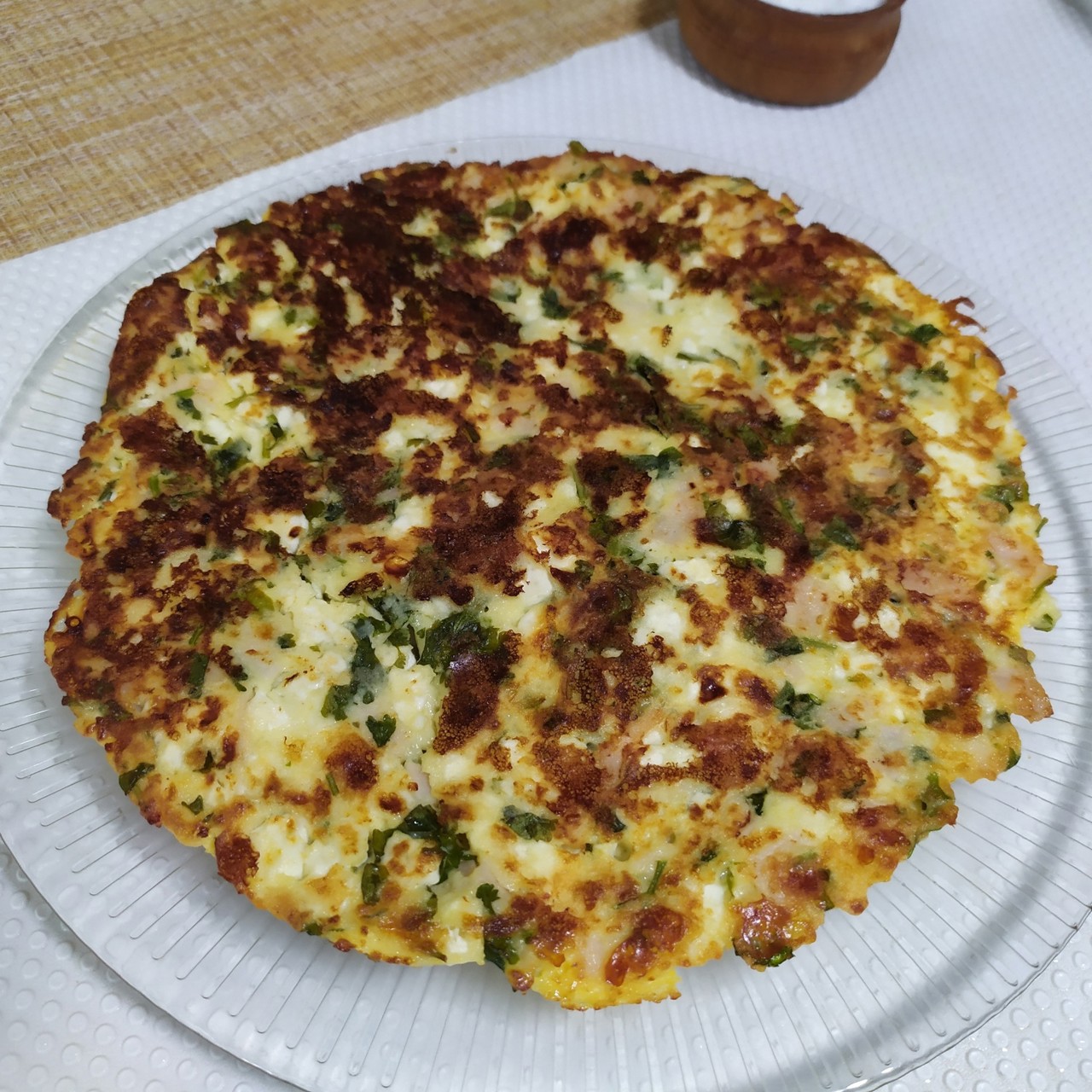 Сырная лепешка с ветчиной