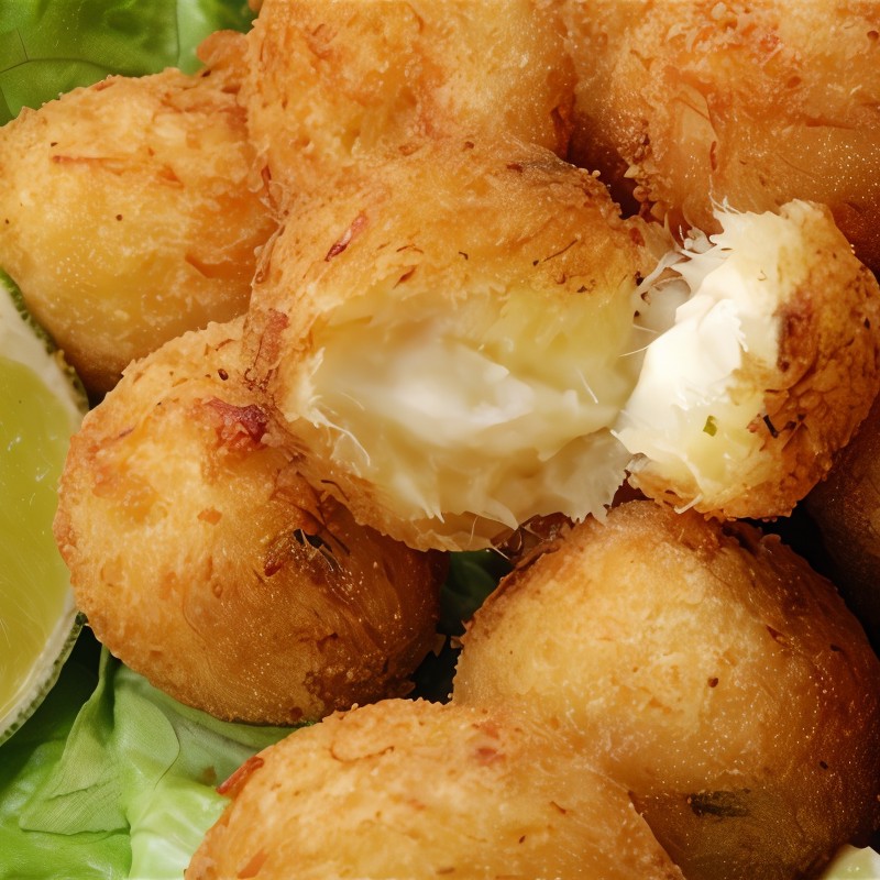 Сырные крокеты со сметаной