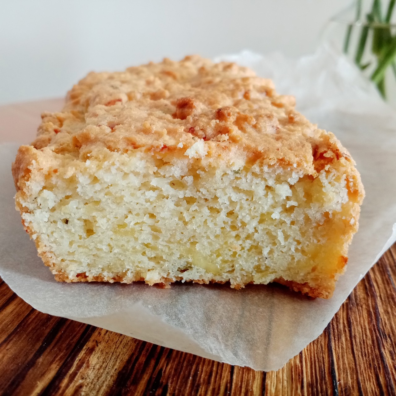 Сырный кекс на миндальной муке