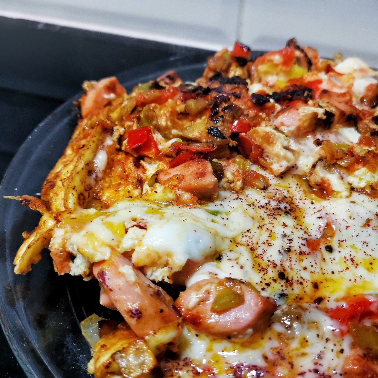 Сытная кубанская яичница