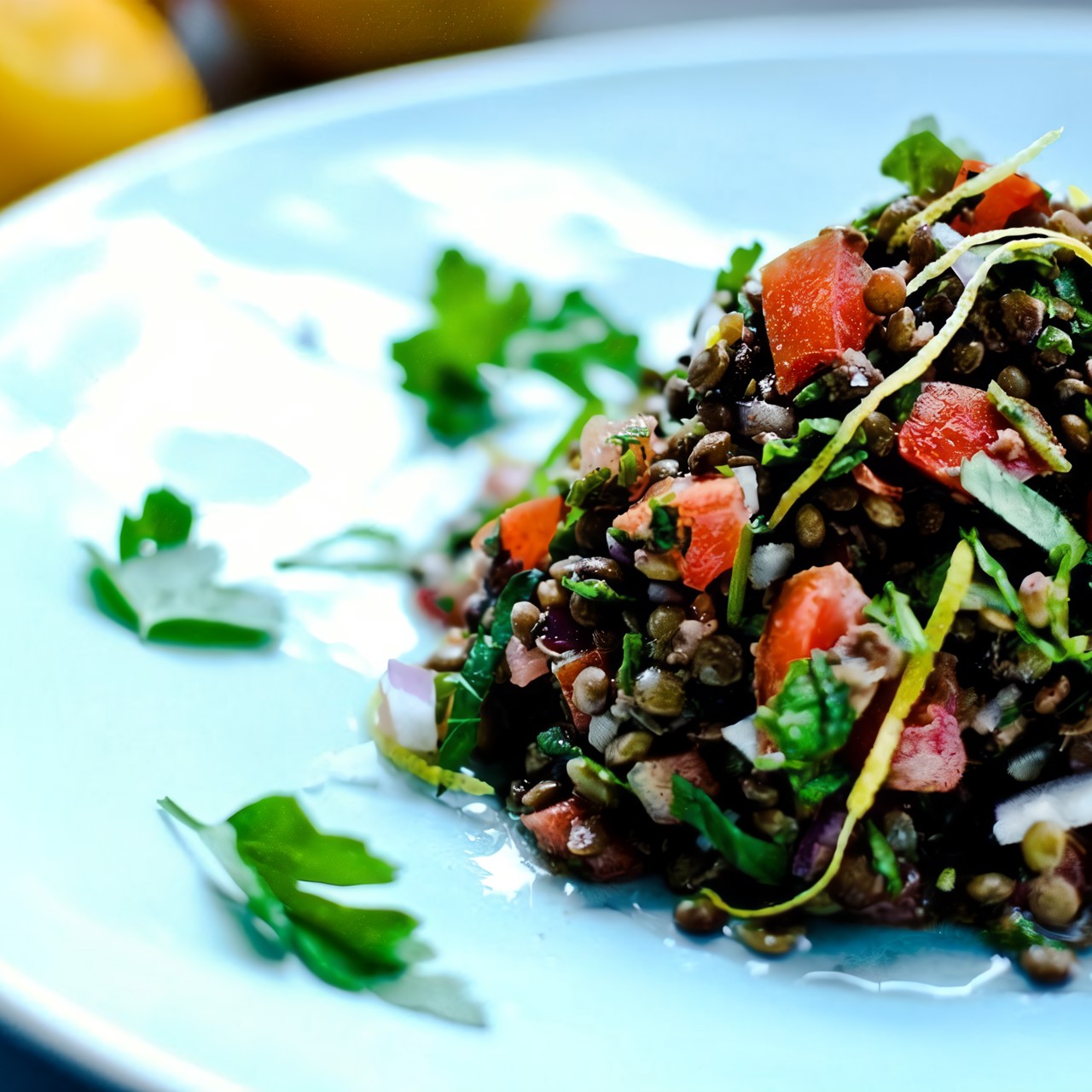 Табуле из чечевицы