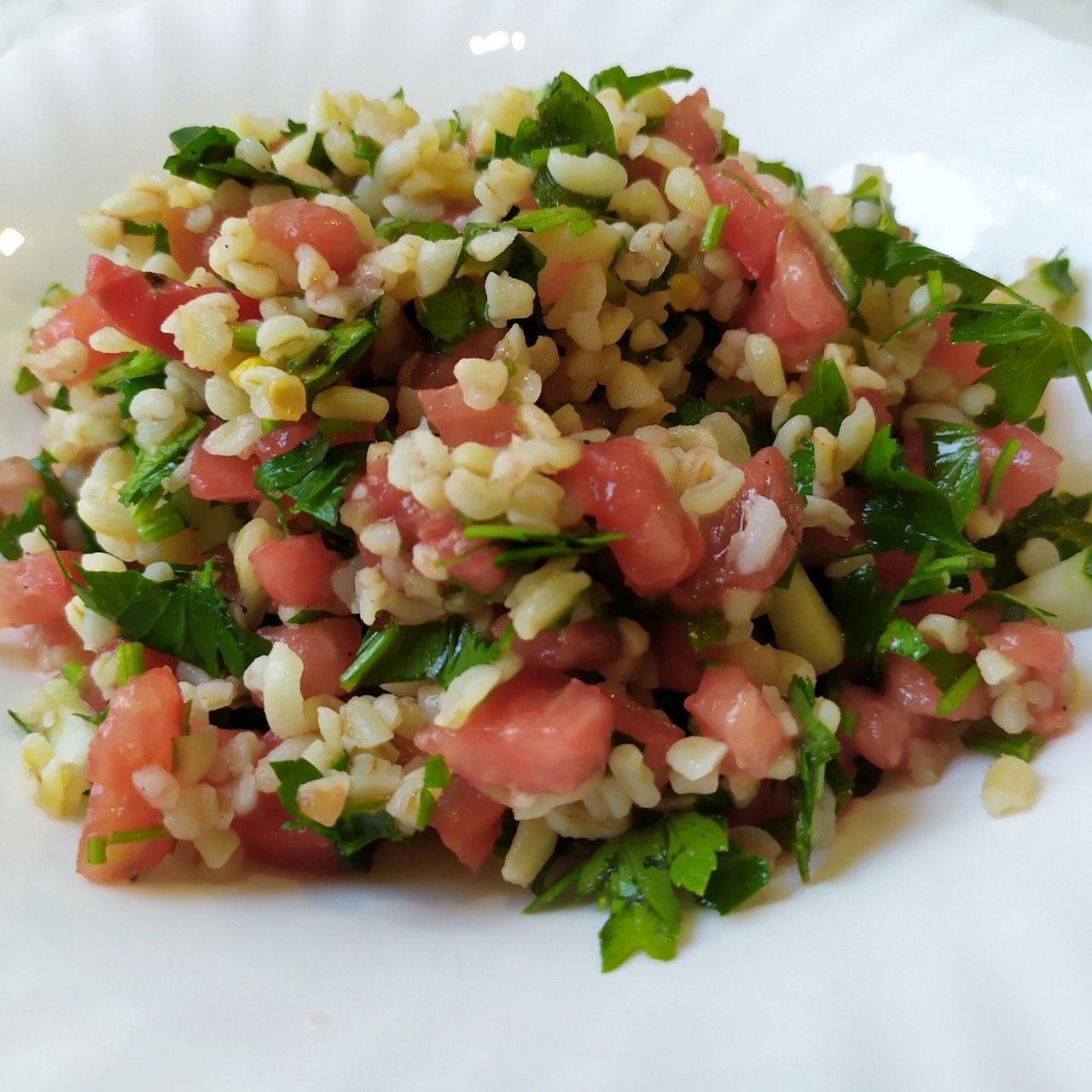 Табуле с булгуром и овощами