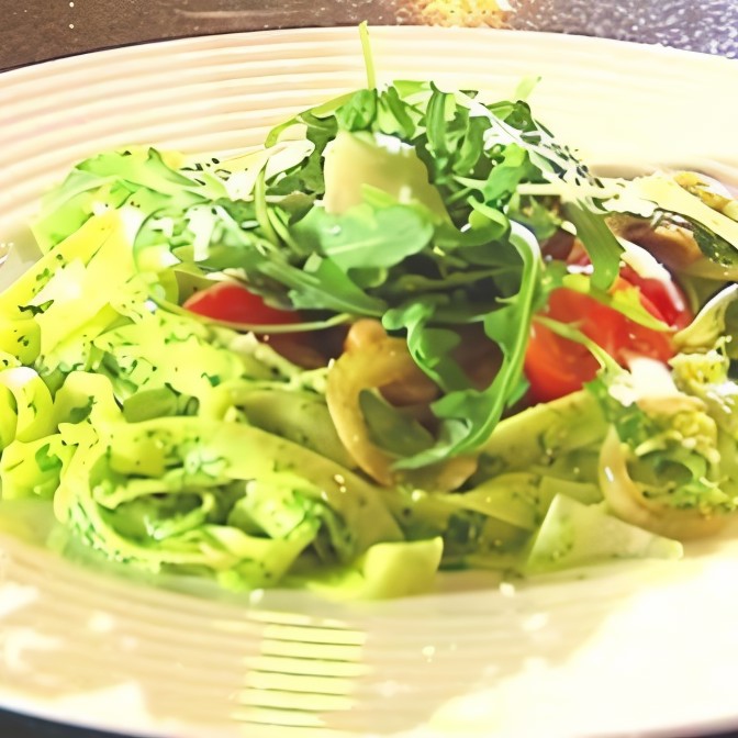 Таглиотели с руккольным песто